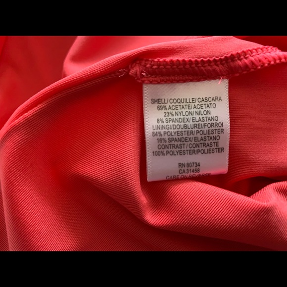 NWOT BCBGMax pink jersey geranium dress with bubble hem - Picture 5 of 6